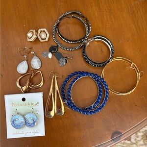 Pierced Earrings in Blue, Gold or Black Sets.
$25.